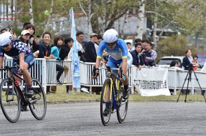 女子優勝 今井美穂（群馬 CO2 bicycle）